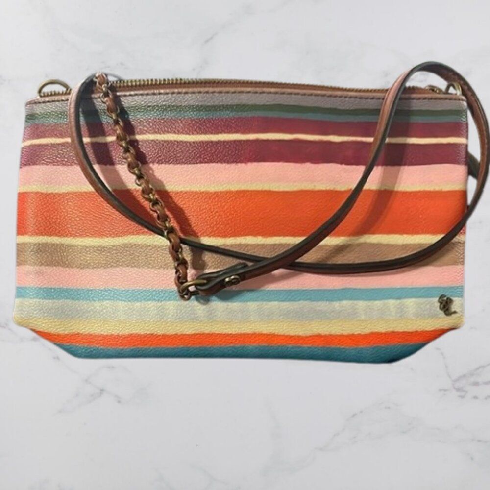 Elliot Lucca Crossbody Bag Multicolor Clutch Stripe Purse